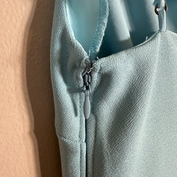 Abercrombie & Fitch One Shoulder Mini Dress Skort Women's Medium Tall Blue NWOT - Picture 13 of 16